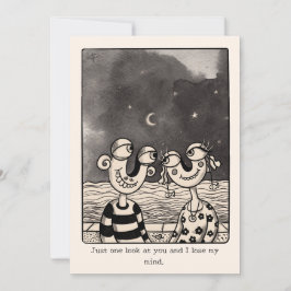 Couple In love hand drawn Valentine's Card シーズンカード