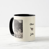 Couple In love Ink Painting Customizable Mug マグカップ (正面左)