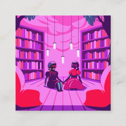 Couple in Uniforms by a House コーリングカード (正面)