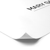  Couple Line Art Personalized Poster  ポスター (角)