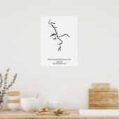  Couple Line Art Personalized Poster  ポスター (キッチン)