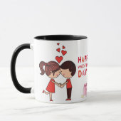 Couple mug, coffee mug for Valentine's Day gift マグカップ (左)