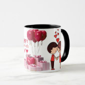 Couple mug, coffee mug for Valentine's Day gift マグカップ (正面右)