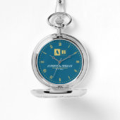 Couple Name Custom Engraved Romantic  Monogram 腕時計 (正面)