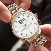 Couple Name Custom Engraved Romantic Monogram 腕時計