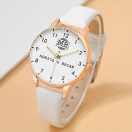 Couple Name Sentimental Wedding Keepsake 腕時計