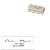 Couple Names Custom rubber stamp & ink ラバースタンプ (押印)