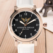 Couple names initials and monogram 腕時計