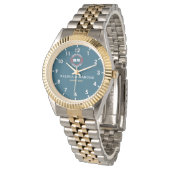 Couple names monogram minimal romantic  elegant 腕時計 (アングル)