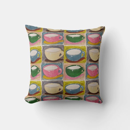 Couple Of Cups pillow クッション (正面)