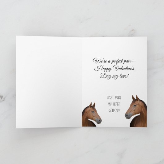 Couple of horses カード (内部)