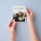 Couple Photo Engagement Party Welcome Fyler チラシ (手)