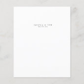 Couple Photo Engagement Party Welcome Fyler チラシ (裏面)