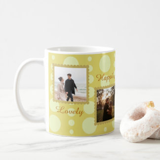 Couple Photo Love Design with Custom Text Coffee M コーヒーマグカップ
