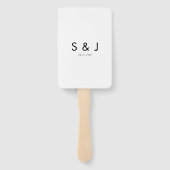 Couple Photo with Pet Fun Wedding  ハンドファン (裏面)