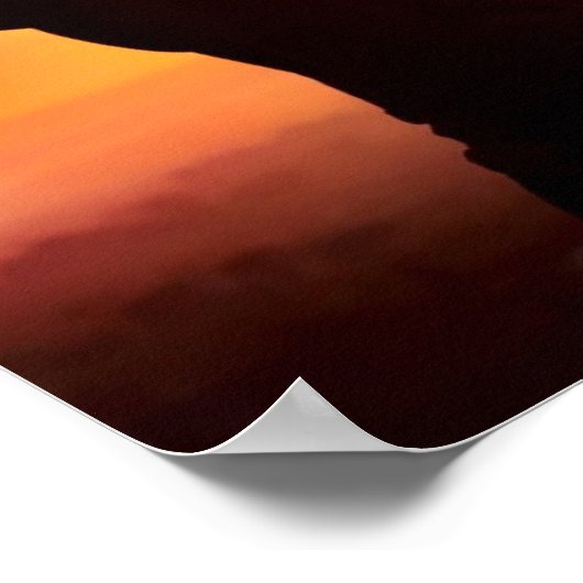 Couple Silhouette At Sunset ポスター (角)