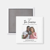 Couple Sonogram Photo Pregnancy Announcement マグネット (正面/裏面)