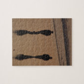 couple sur la plage ジグソーパズル (横)