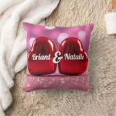 Couple valentine romantic heart decoration クッション (ブランケット)