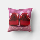 Couple valentine romantic heart decoration クッション (裏面)
