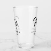 Couple Weddingパーソナライズでカスタムな夫人氏 タンブラーグラス (左)