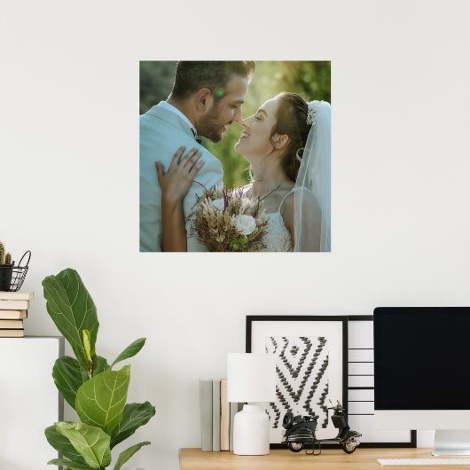 Couple Wedding Image Poster Personalized Love Deco ポスター (ホームオフィス)