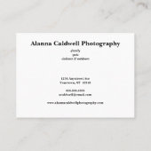 Couple with Dog Photographer Real Estate 名刺 (裏面)