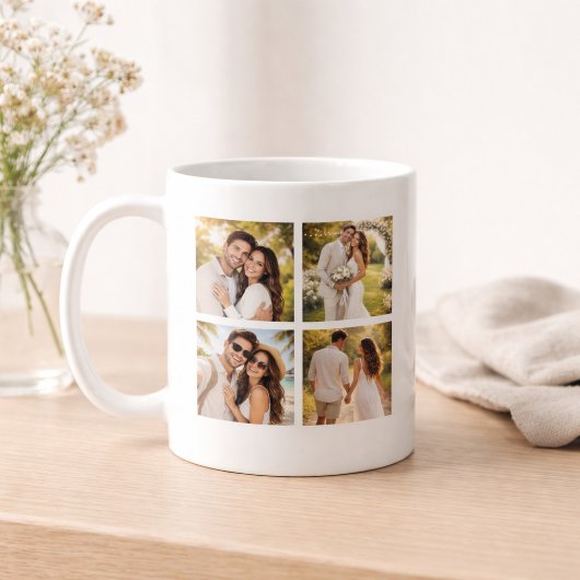 Couples Anniversary Gift Photo Collage コーヒーマグカップ
