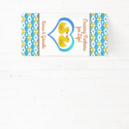 Couple's Cruising Ducks Cabin Door Magnet 横断幕 (インサイチュ)