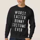 Couples Halloween Costume Worst Easter Bunny Costu スウェットシャツ (正面)