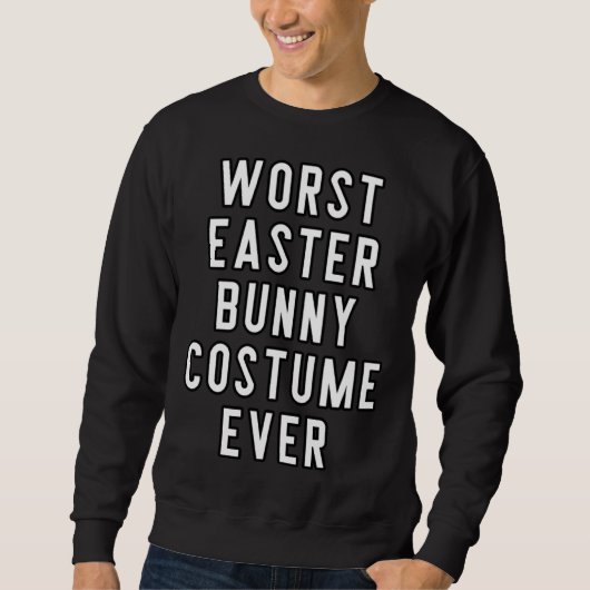 Couples Halloween Costume Worst Easter Bunny Costu スウェットシャツ (正面)