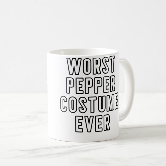 Couples Halloween Worst Pepper Ever コーヒーマグカップ (正面右)