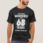 Couples Married 68 Years - Funny 68th Wedding Anni Tシャツ (正面)