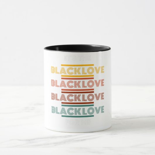 Couples Matching Custom Black Heritage Mug マグカップ (中央)