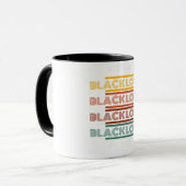 Couples Matching Custom Black Heritage Mug マグカップ (正面左)