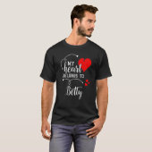Couples Matching My Heart Belong to Betty My Love Tシャツ (正面フル)