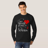 Couples Matching My Heart Belong to Selena My Lo Tシャツ (正面フル)