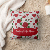 Couple's Name Love-Inspired Throw Pillow クッション (ブランケット)