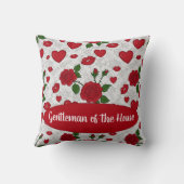 Couple's Name Love-Inspired Throw Pillow クッション (裏面)