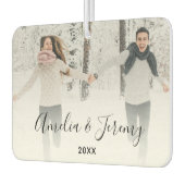 Couple's Personalized Photo  カーエアーフレッシュナー (左)