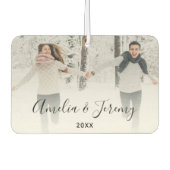 Couple's Personalized Photo  カーエアーフレッシュナー (正面)