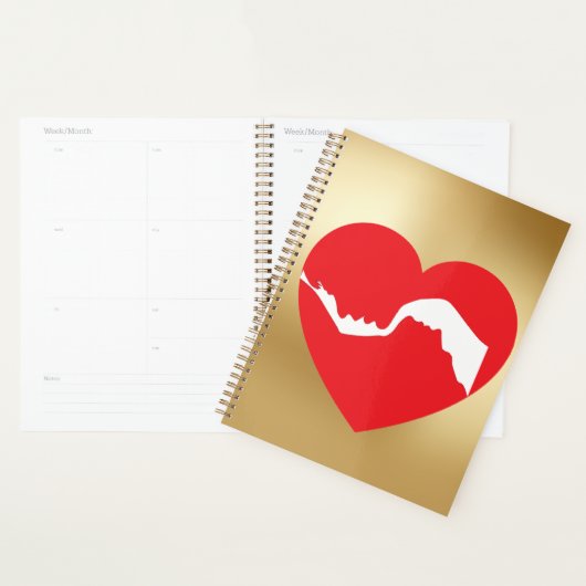 Couples Red Heart 2026 Planner プランナー手帳 (ディスプレー)