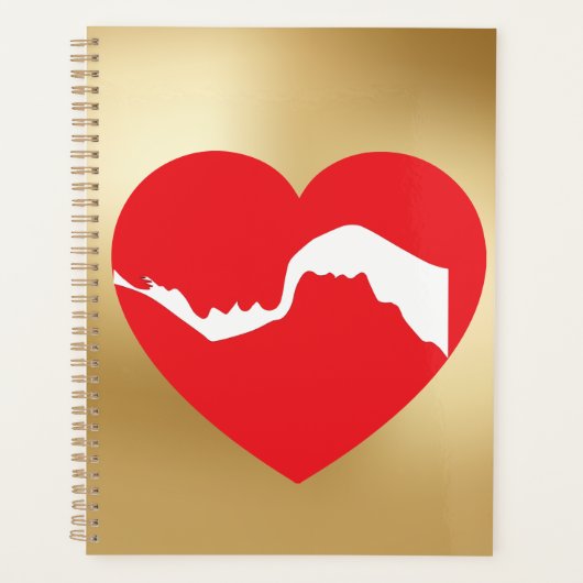 Couples Red Heart 2026 Planner プランナー手帳 (正面)