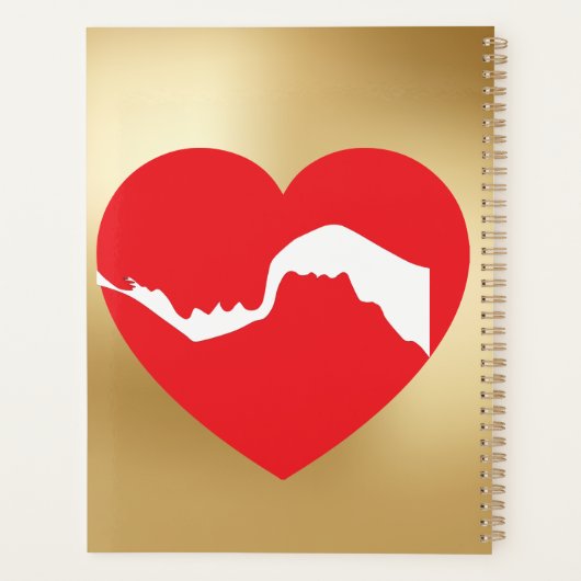 Couples Red Heart 2026 Planner プランナー手帳 (裏面)