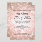 Couples Shower Copper氏夫人の冬の不思議の国 招待状 (正面/裏面)