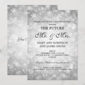 Couples Shower Silver氏夫人の冬の不思議の国 招待状 (正面/裏面)