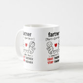 Couples That Fart Together Mug コーヒーマグカップ (正面左)
