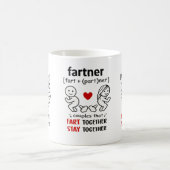 Couples That Fart Together Mug コーヒーマグカップ (中央)