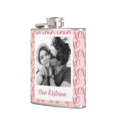 Couple's Valentine's XOXO Photo  フラスク (左)