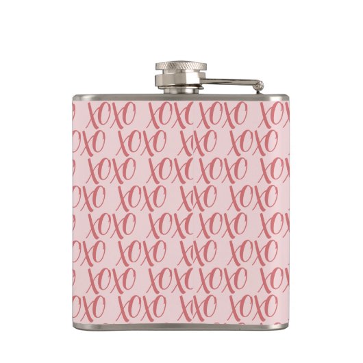 Couple's Valentine's XOXO Photo フラスク (裏面)